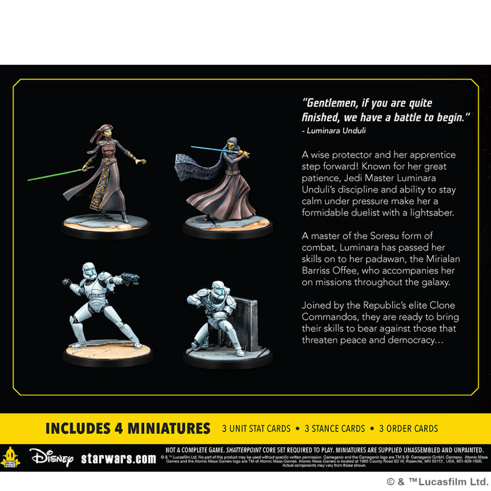 Star Wars: Shatterpoint Plans and Preparations (General Luminara Unduli Squad Pack)