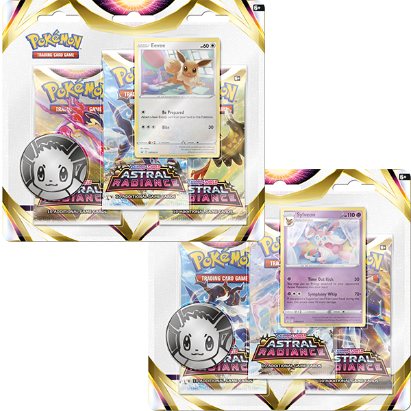 POKEMON TCG: SWORD & SHIELD ASTRAL RADIANCE 3-PACK BOOSTER 2 SET Dispatch from 27th May