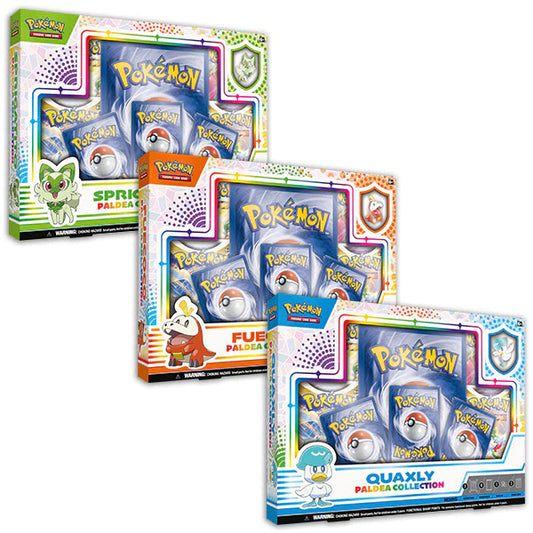 Pokemon TCG Paldea Collection - Sprigatito / Fuecoco / Quaxly set of 3